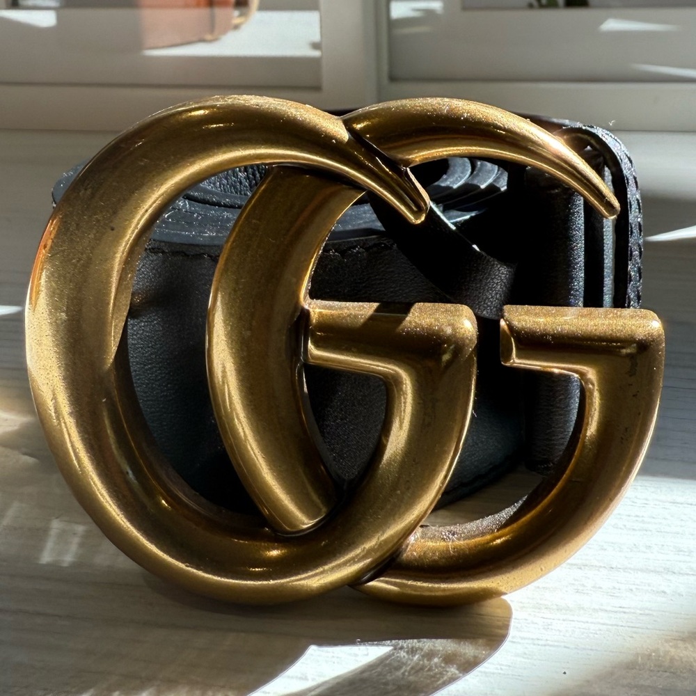 Authentic Black Gucci Belt